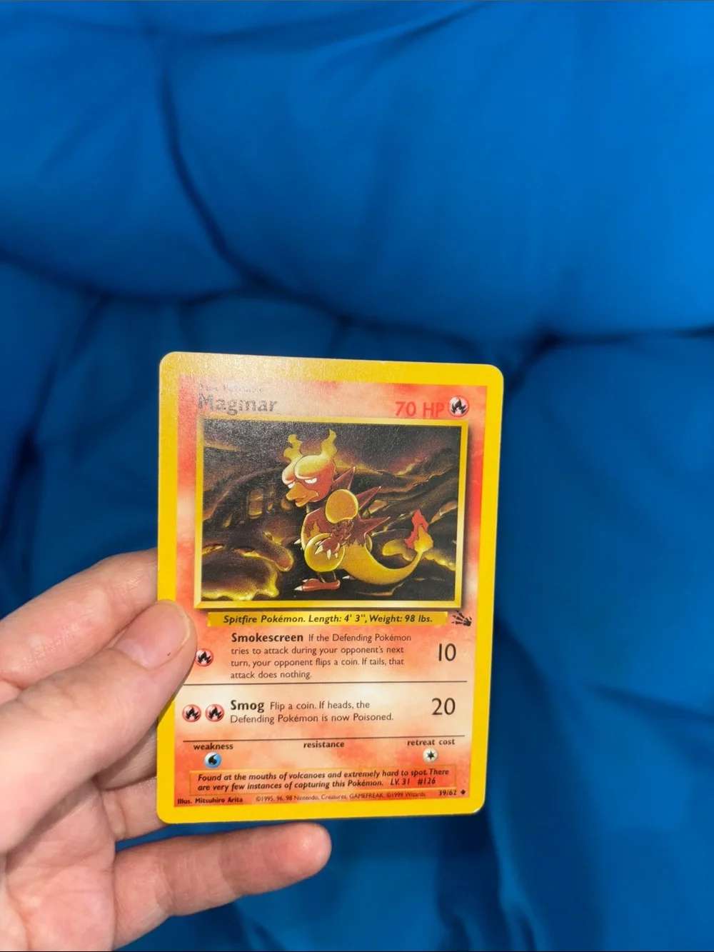 Pokémon Cards Magmar HP 70 1995,1996,1998 Fire Type Pokemon NWOTS